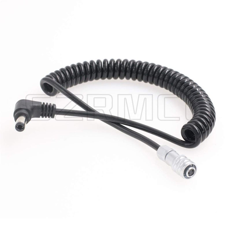 SZRMCC DC5.5x2.5 to BMPCC 4K/6K Power Coiled Cable Weipu SF610 2 Pin Female Connector 12v Power Cable for Blackmagic Pocket Cinema 4K Camera (Coiled Cable, Right Angle DC2.5mm) - Image 4